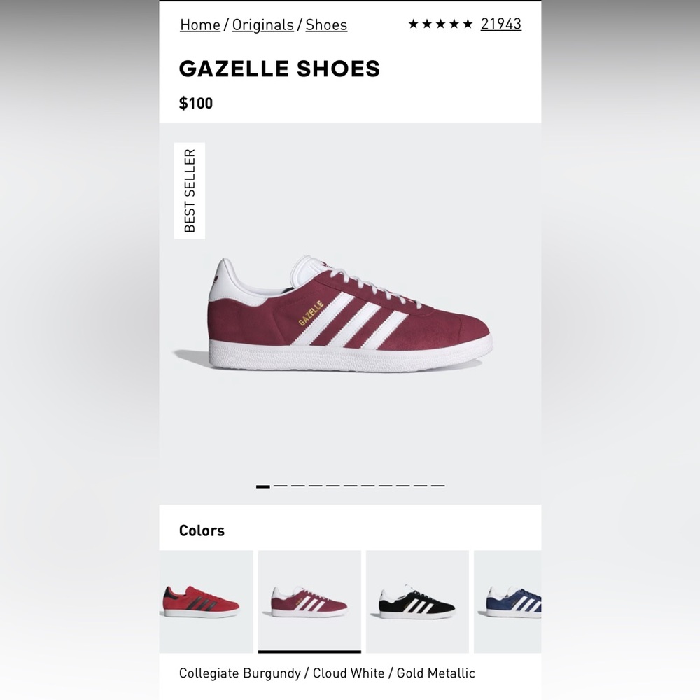 Adidas GAZELLE shoes | Size 11.5